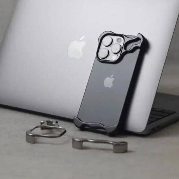 Black and Silver Crystal iPhone Case - Picture 4 of 6